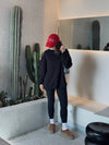 Black Fleece Lined Oversized Sweatshirt