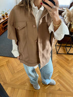 Cafe Icon Button Vest