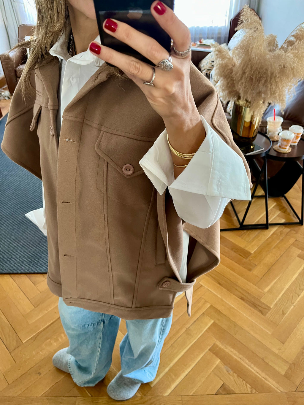 Cafe Icon Button Vest