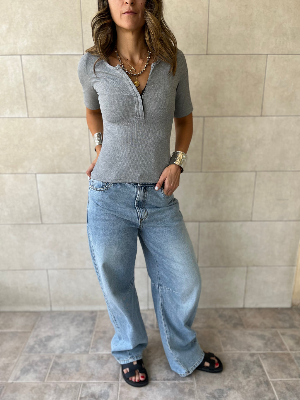 Grey 140 Essential Top