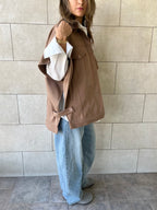 Cafe Icon Button Vest