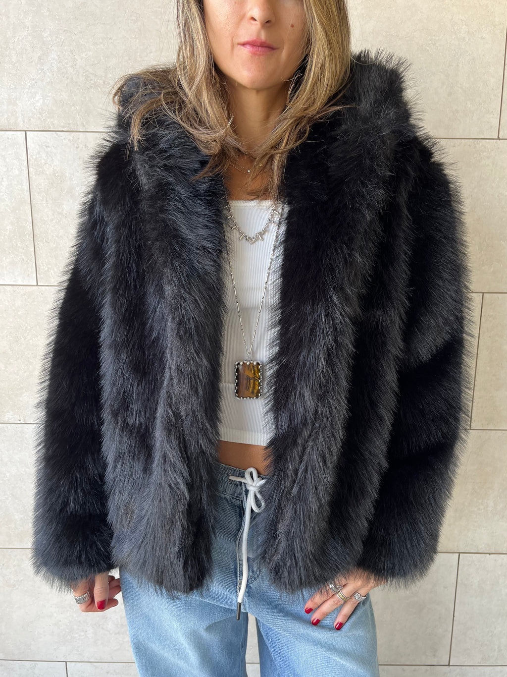 Black Fur Jacket