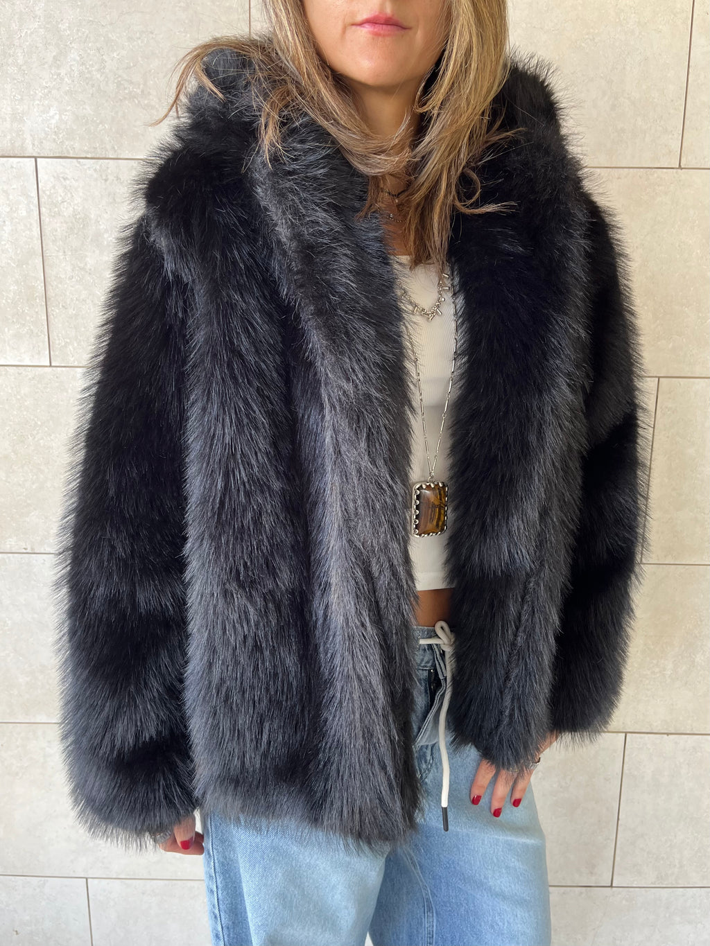 Black Fur Jacket