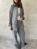 Grey Striped Everyday Set