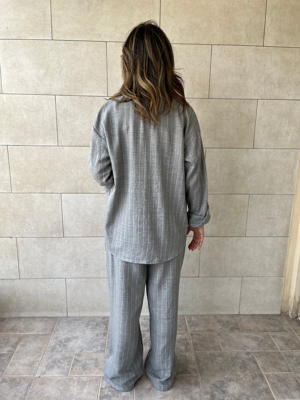 Grey Striped Everyday Set