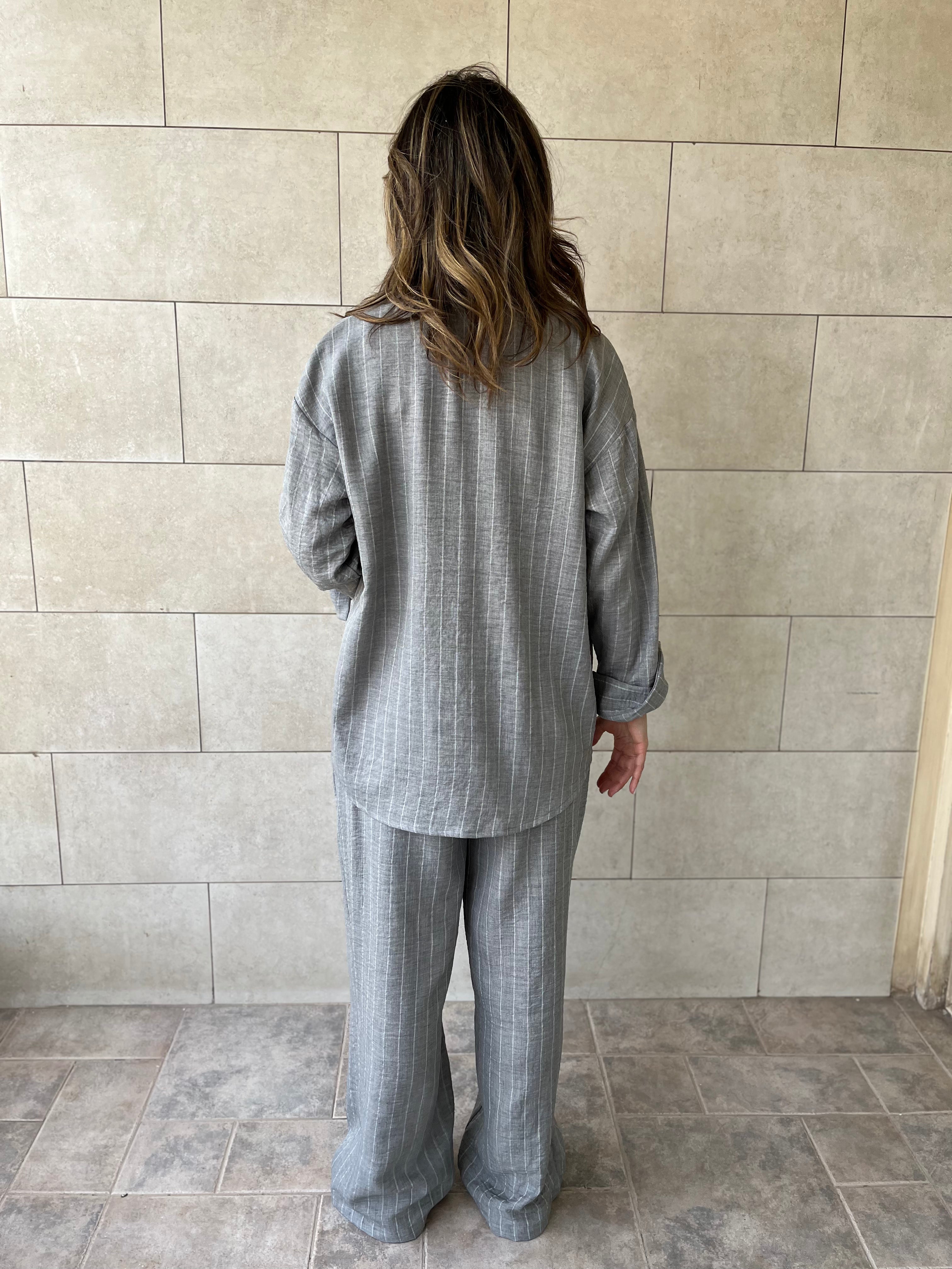 Grey Striped Everyday Set