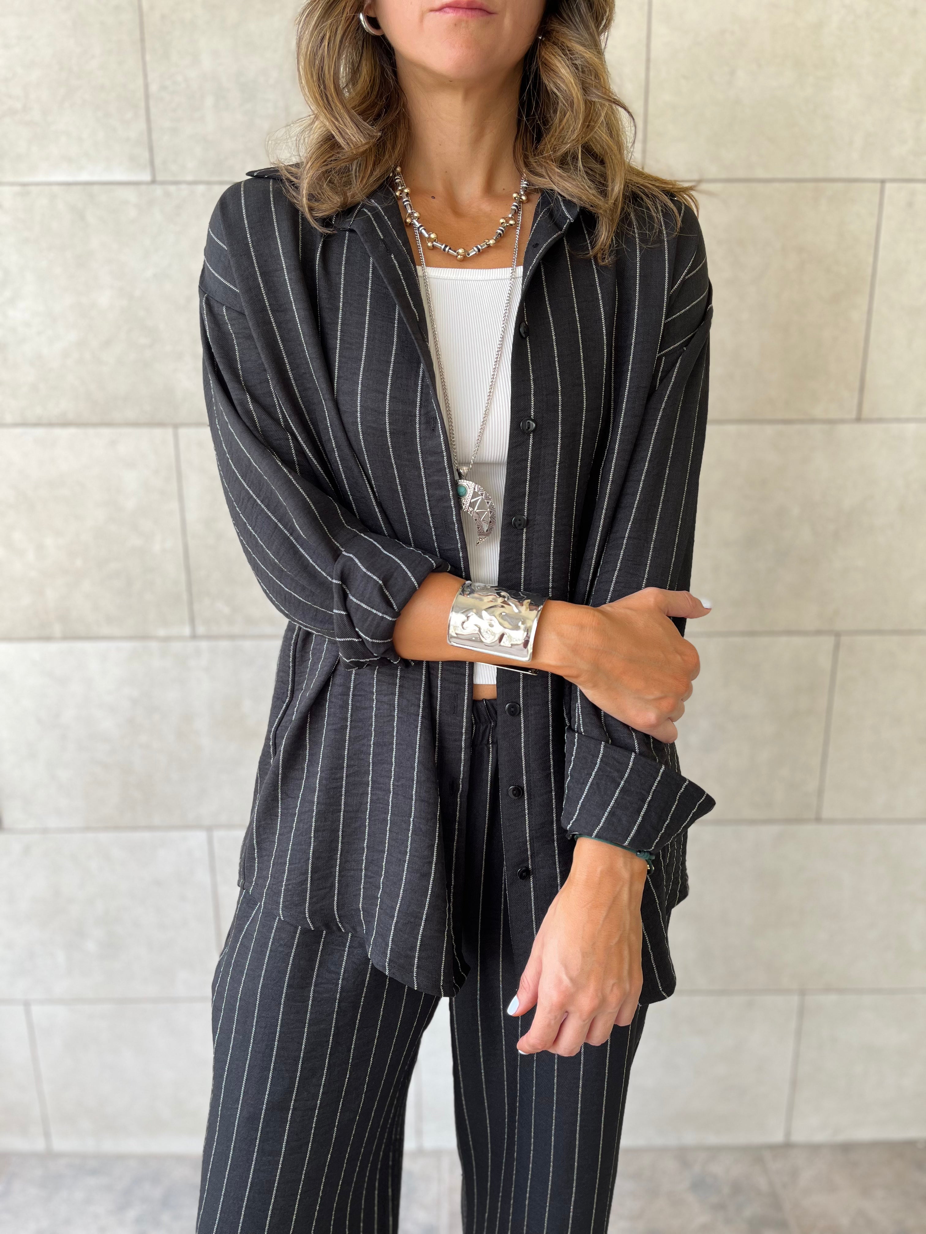 Black Striped Everyday Set