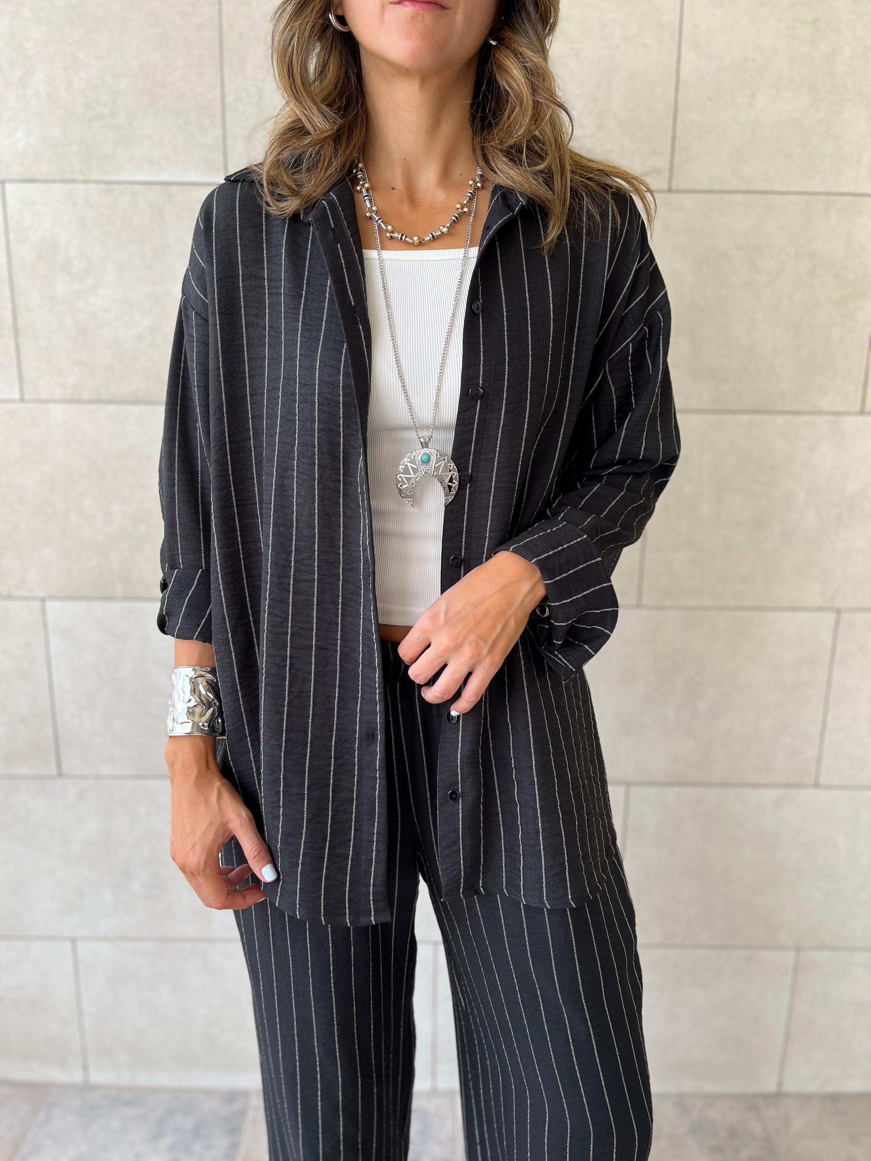 Black Striped Everyday Set
