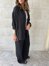 Black Striped Everyday Set