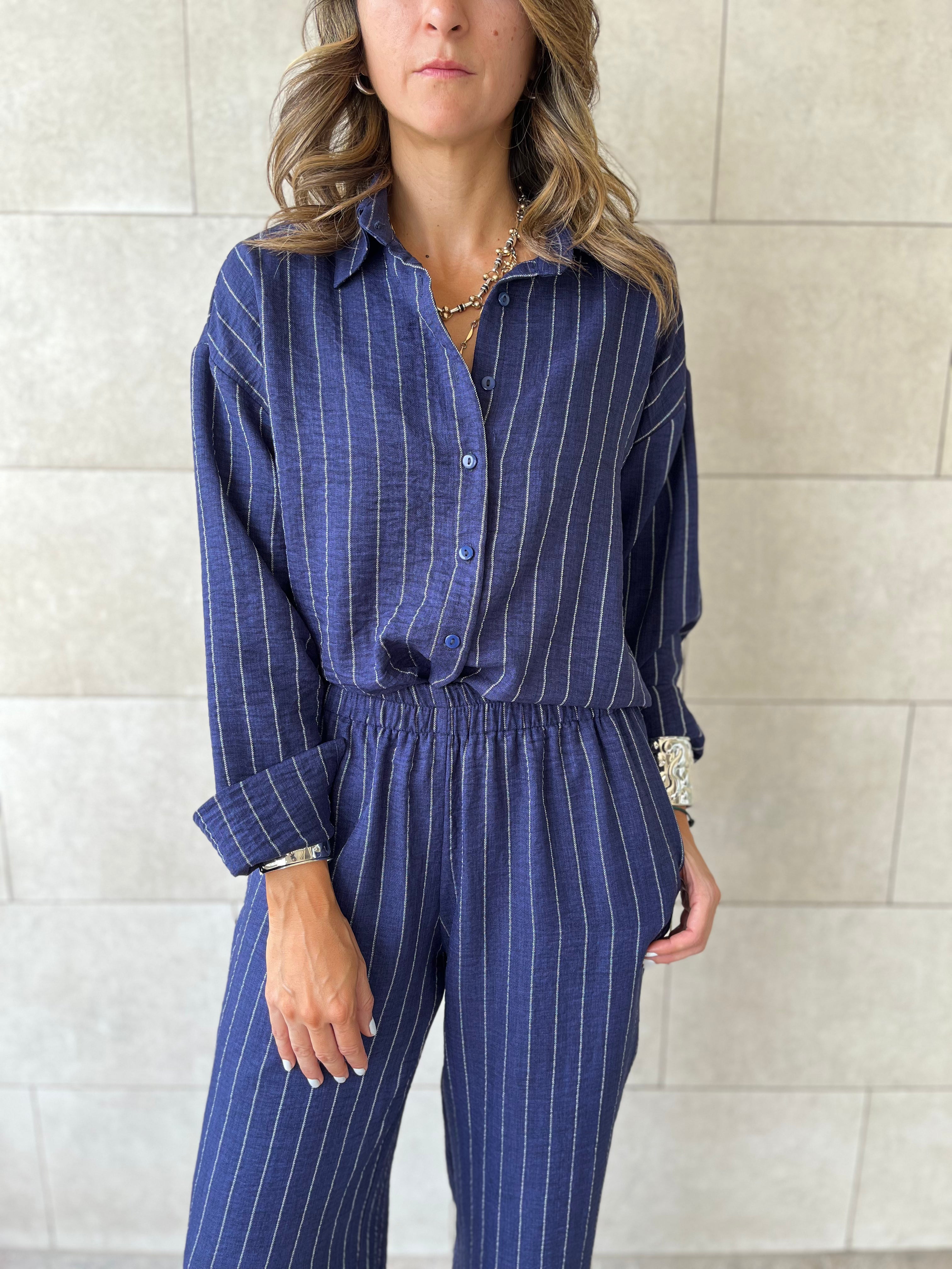 Navy Striped Everyday Set