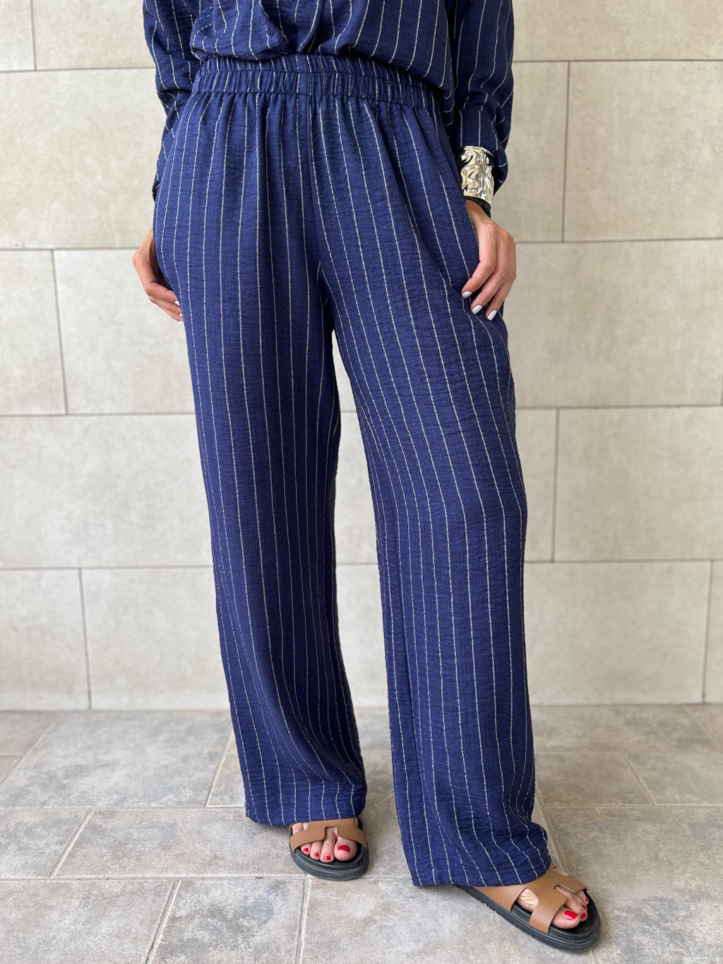 Navy Striped Everyday Set