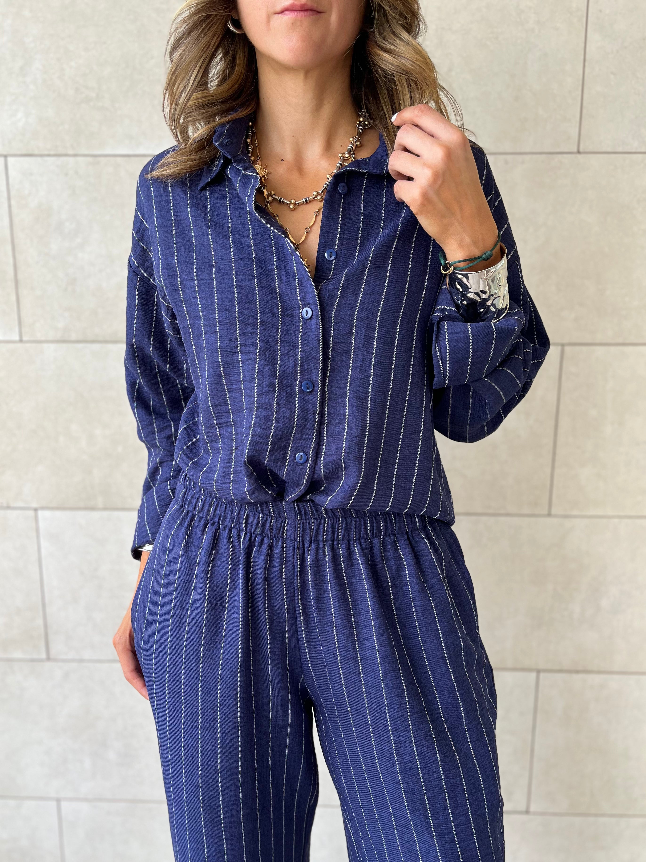 Navy Striped Everyday Set