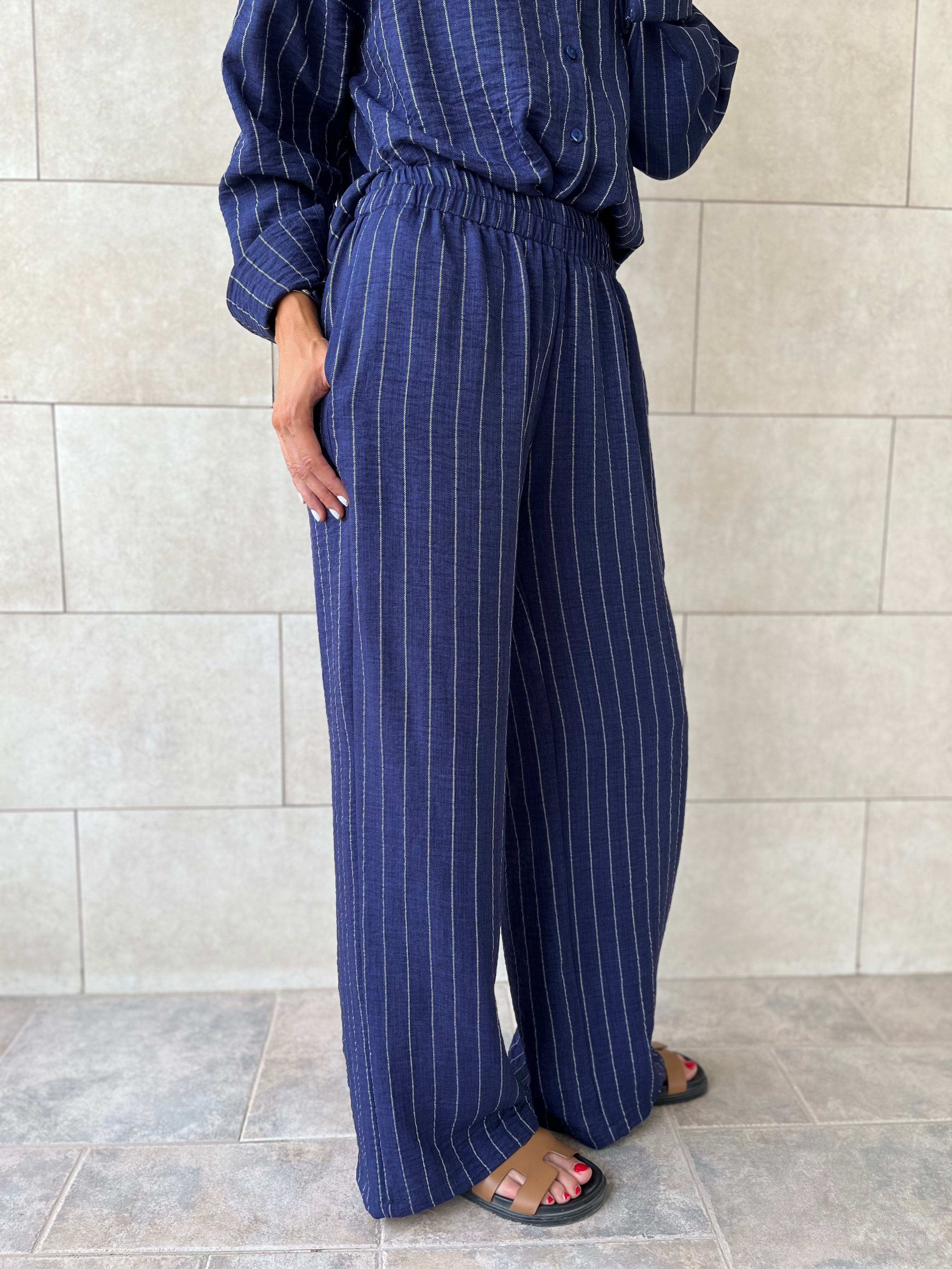 Navy Striped Everyday Set