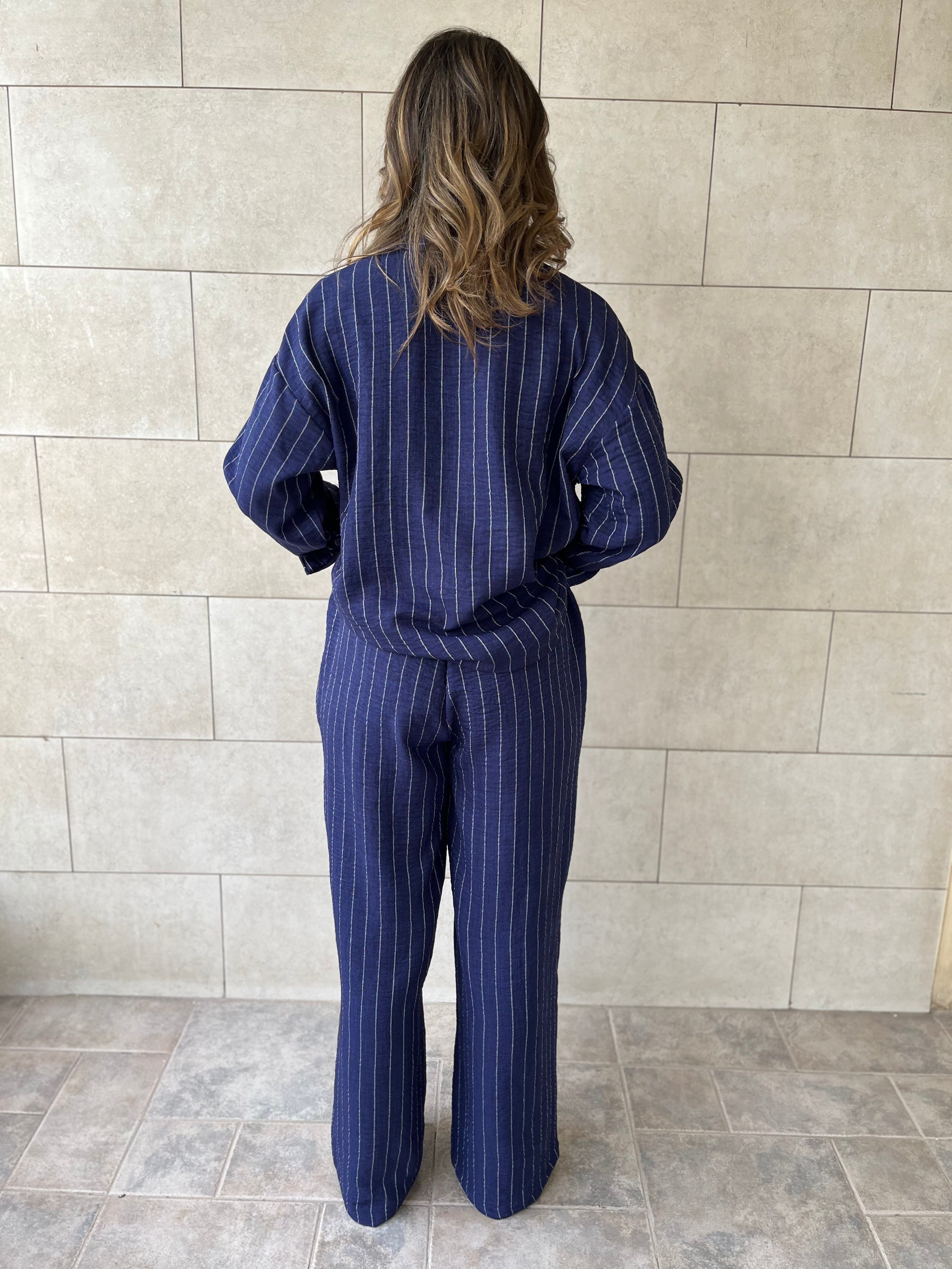 Navy Striped Everyday Set