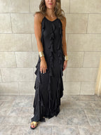 Black Ruffle Dress