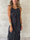 PREORDER Black Ruffle Dress
