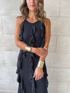 Black Ruffle Dress