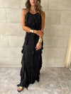PREORDER Black Ruffle Dress