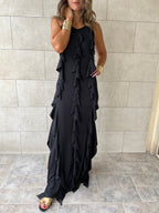 Black Ruffle Dress