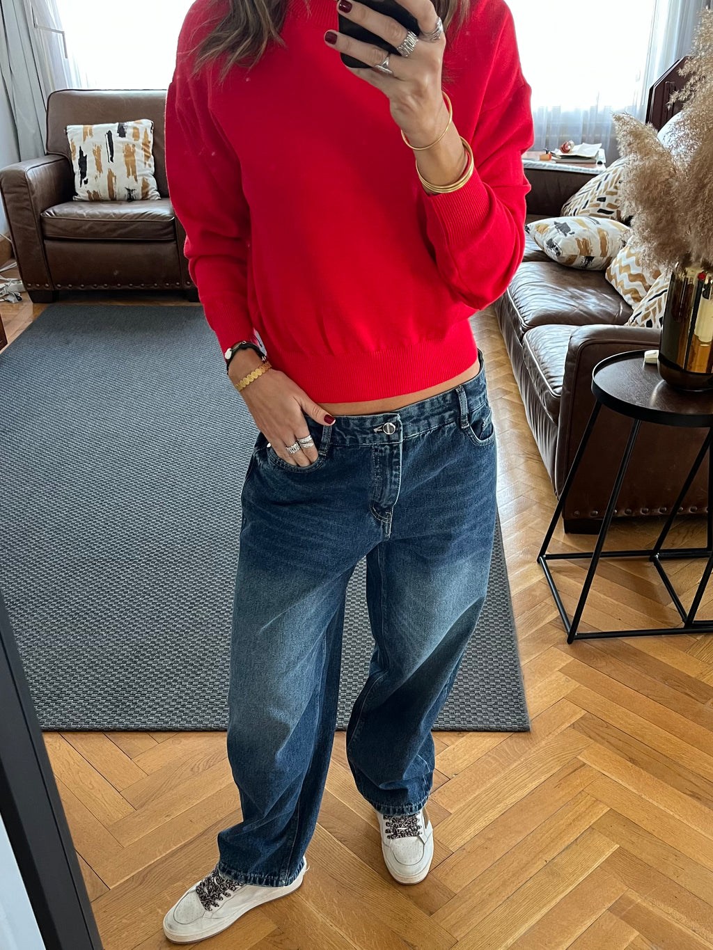 Dark Blue Go To Balloon Jeans