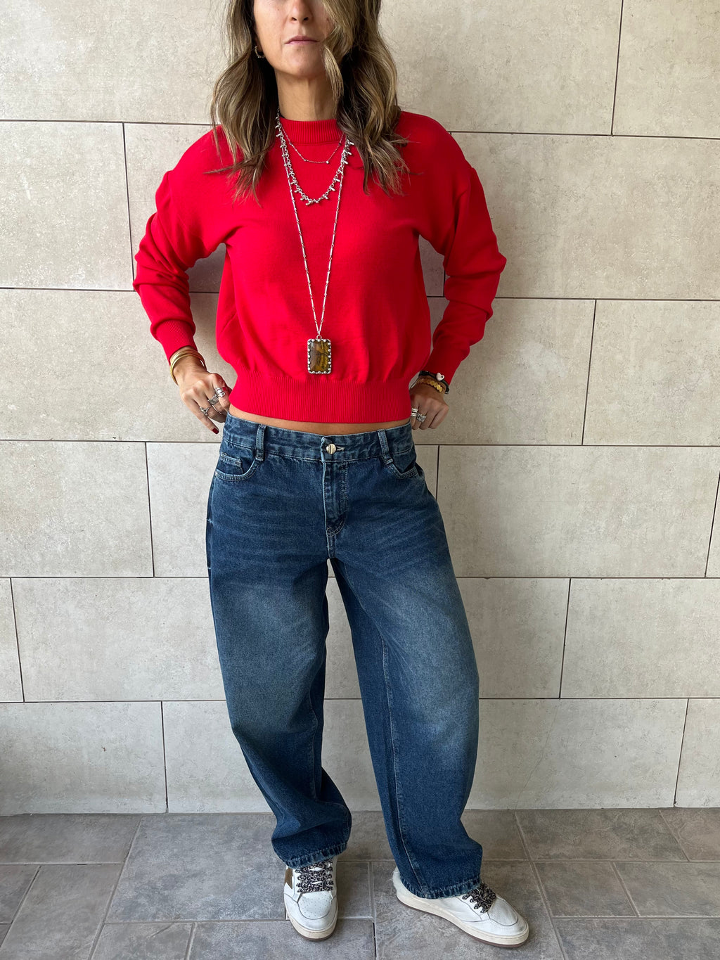 Dark Blue Go To Balloon Jeans