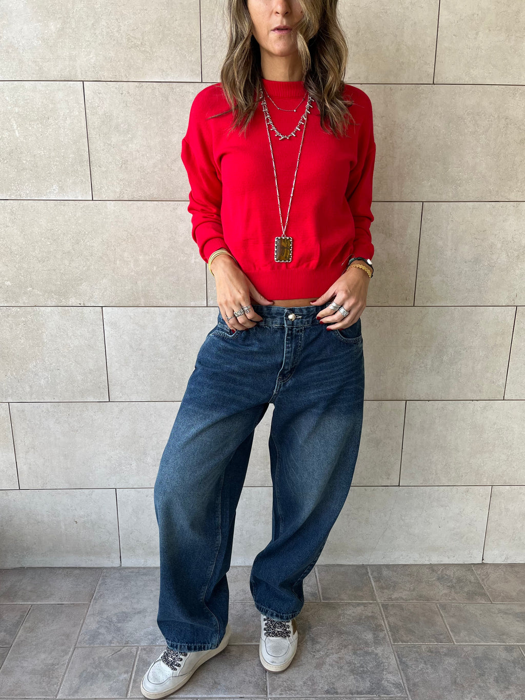 Dark Blue Go To Balloon Jeans