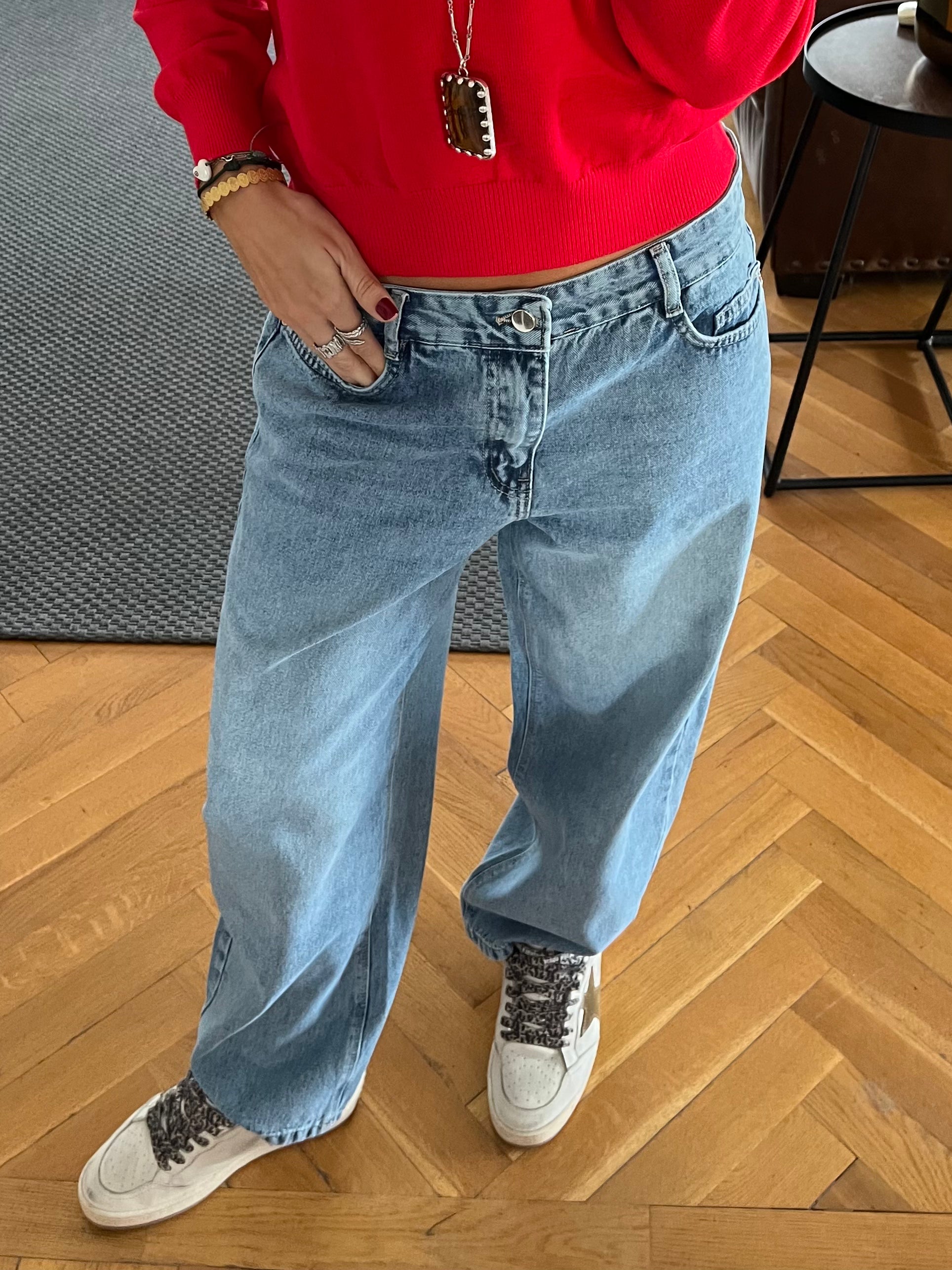 Light Blue Go To Balloon Jeans