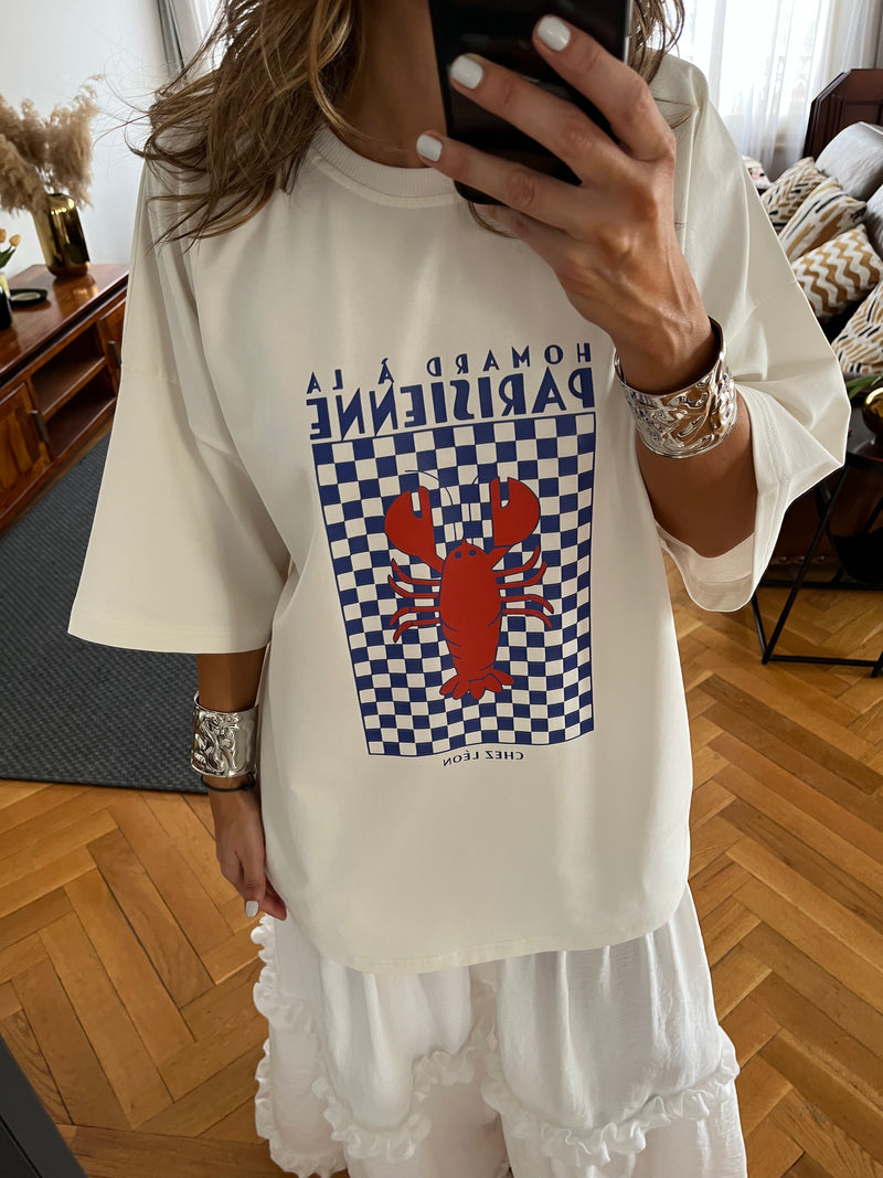 Lobster Chess Oversized T-Shirt