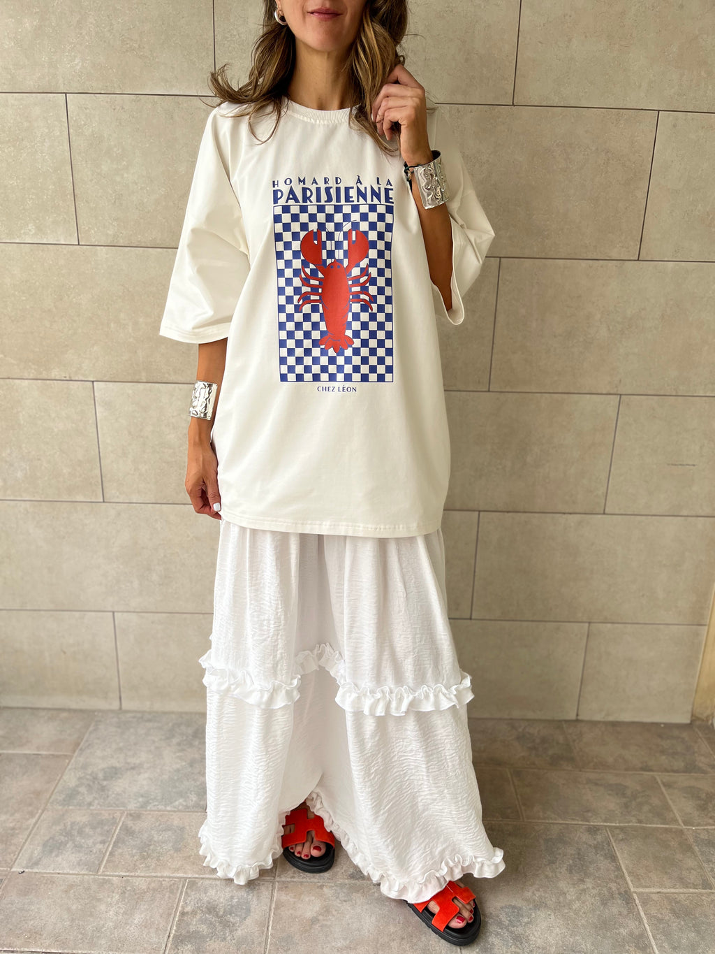 Lobster Chess Oversized T-Shirt
