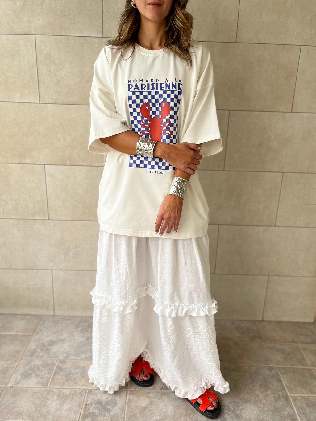 Lobster Chess Oversized T-Shirt