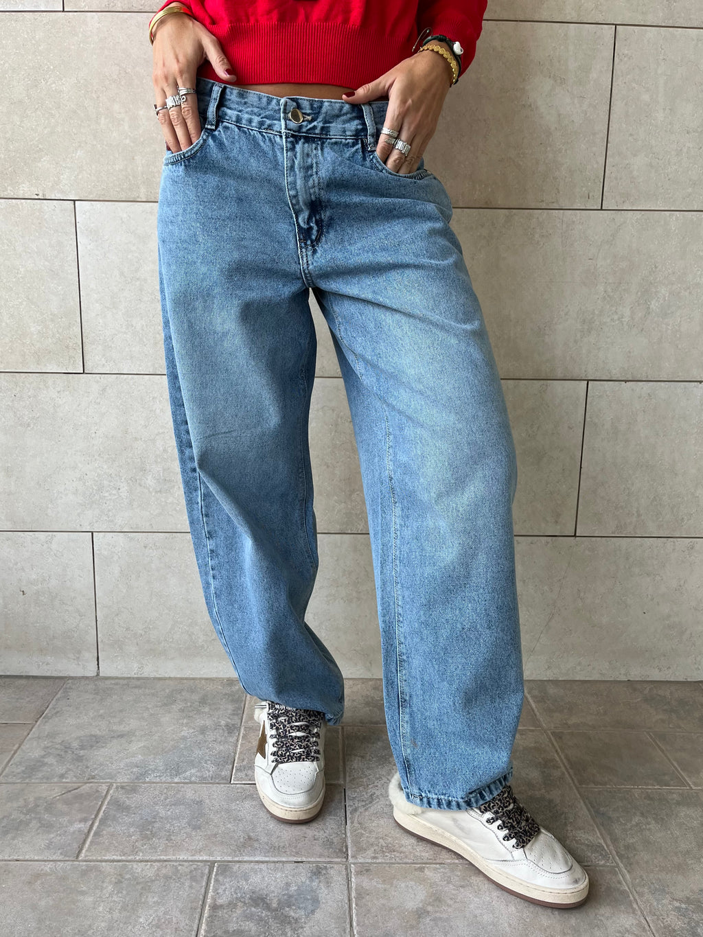 Light Blue Go To Balloon Jeans