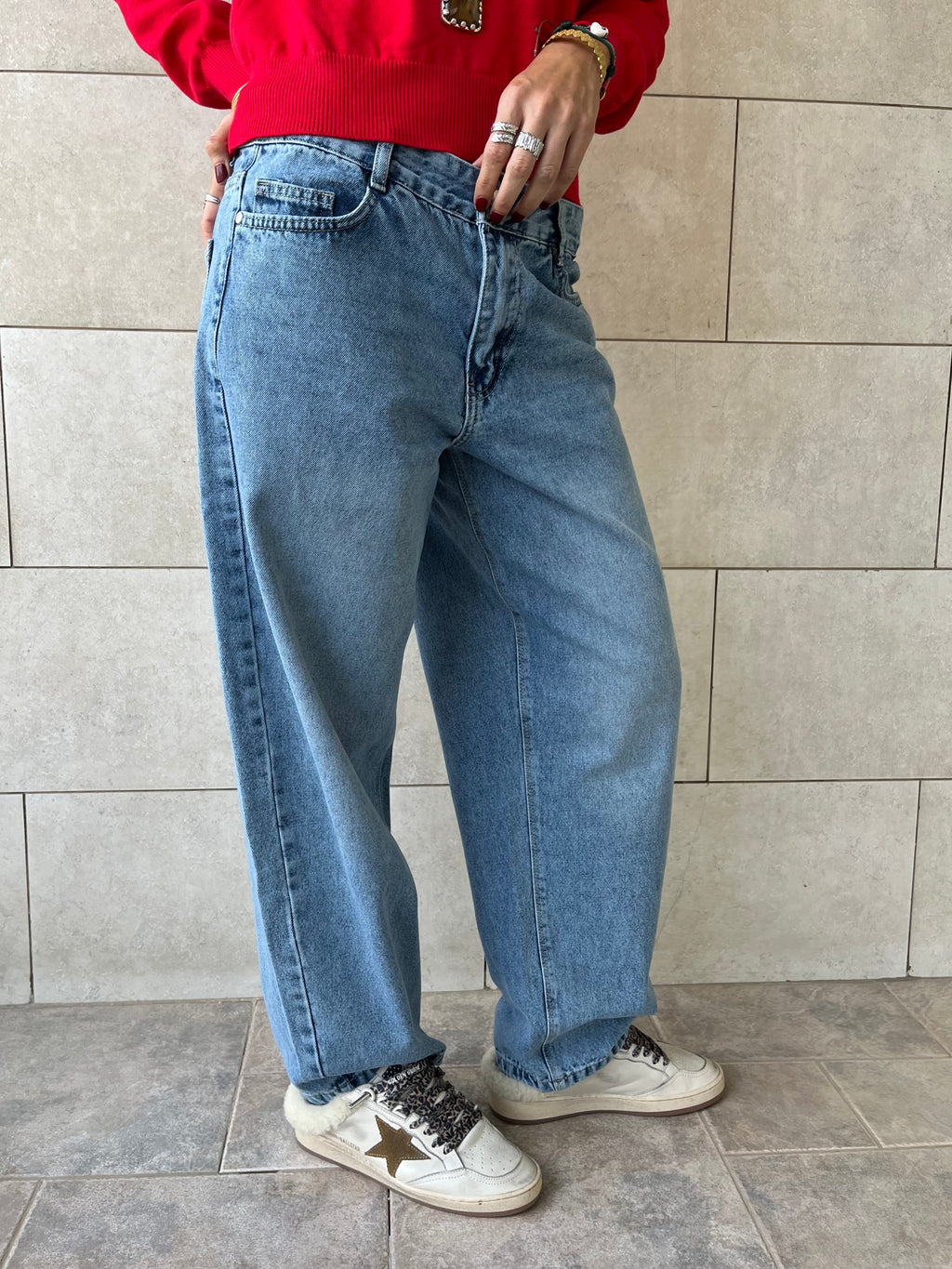 Light Blue Go To Balloon Jeans