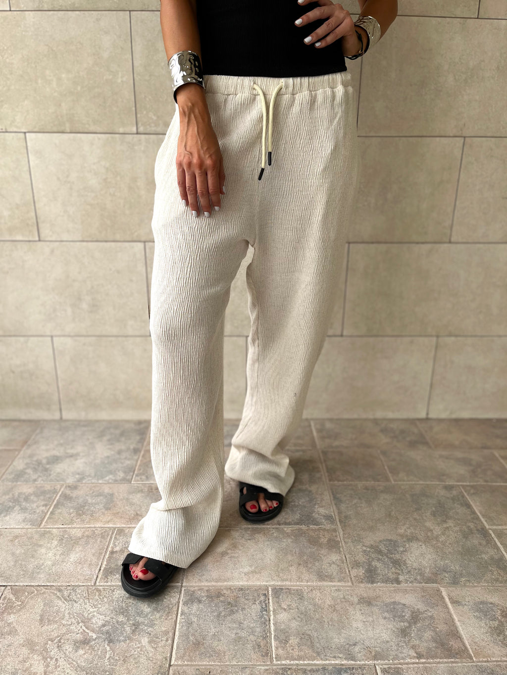 Crinkle Rope Pants
