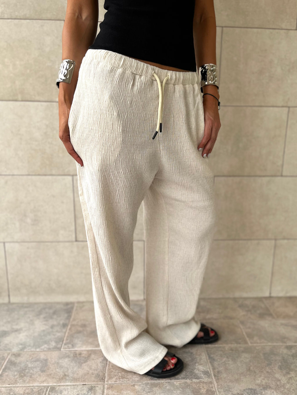 Crinkle Rope Pants