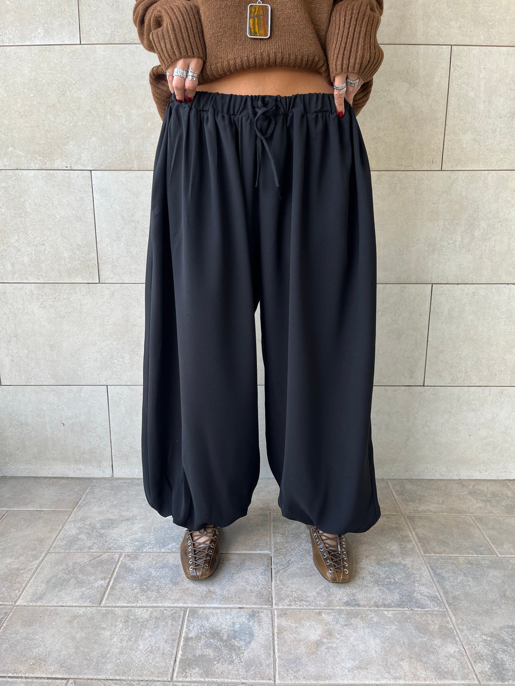 Black Balloon Pants