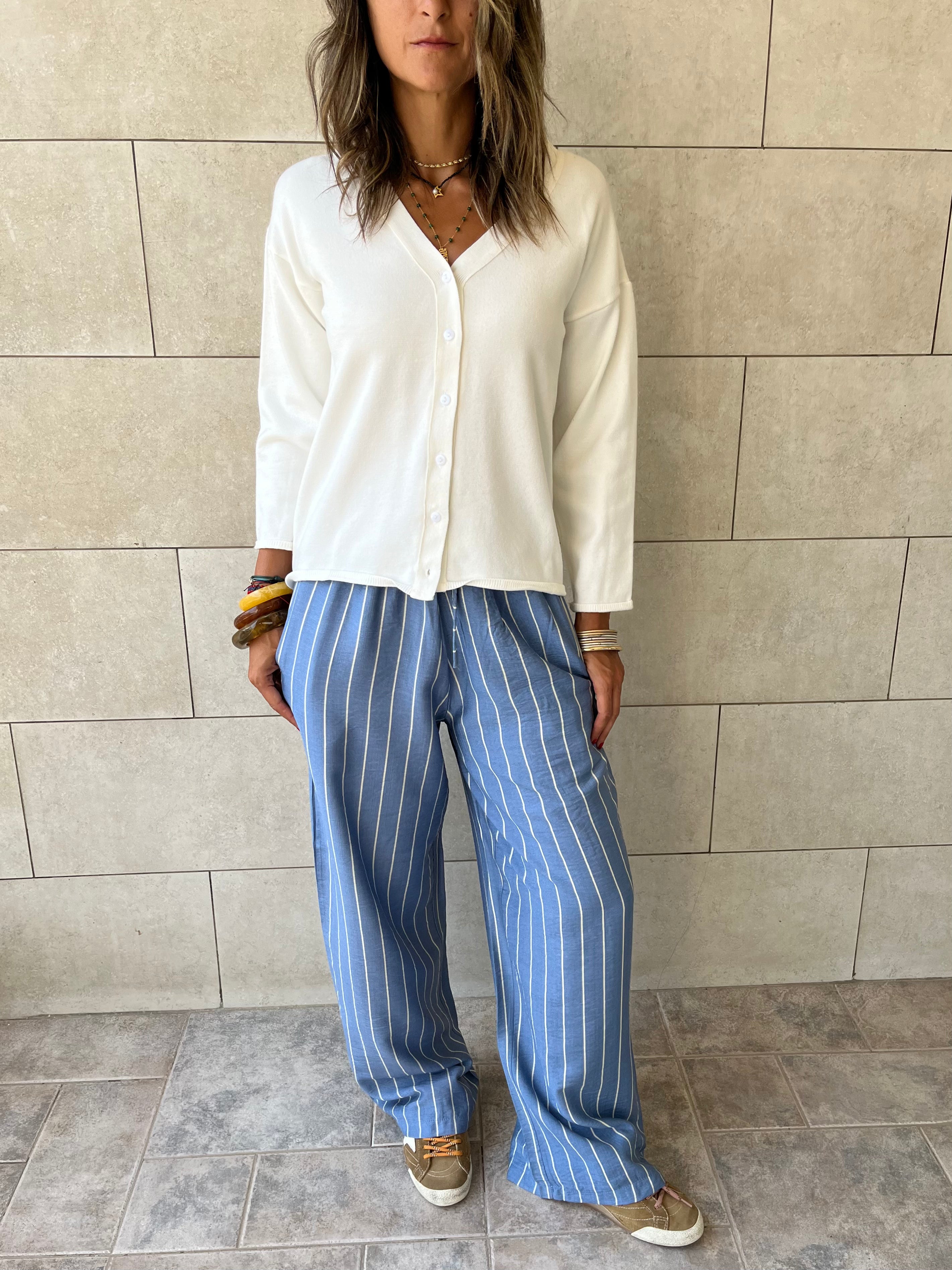 White Everyday Light Knit Cardigan