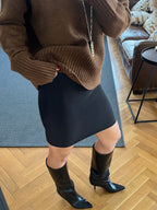 Black Scuba Skirt