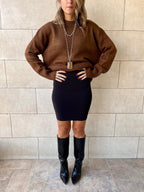Black Scuba Skirt