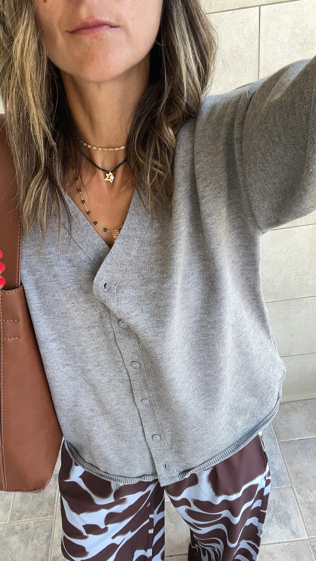 Grey Everyday Light Knit Cardigan