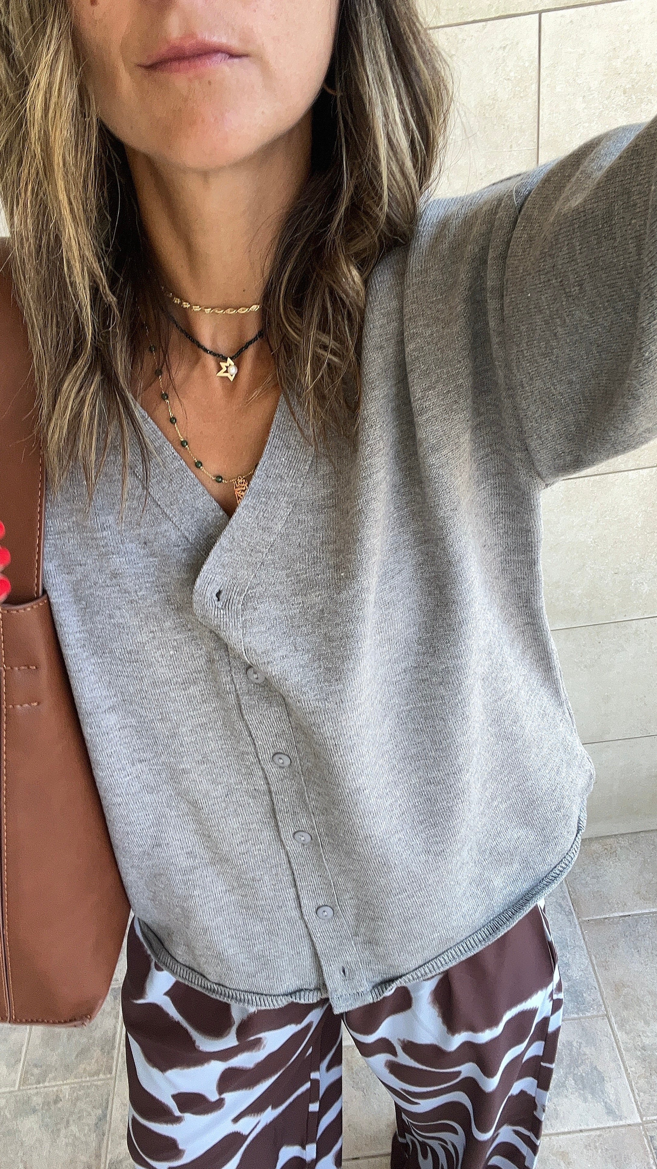 Grey Everyday Light Knit Cardigan