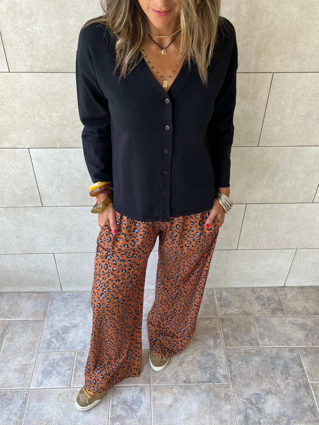 Black Everyday Light Knit Cardigan