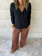 Black Everyday Light Knit Cardigan