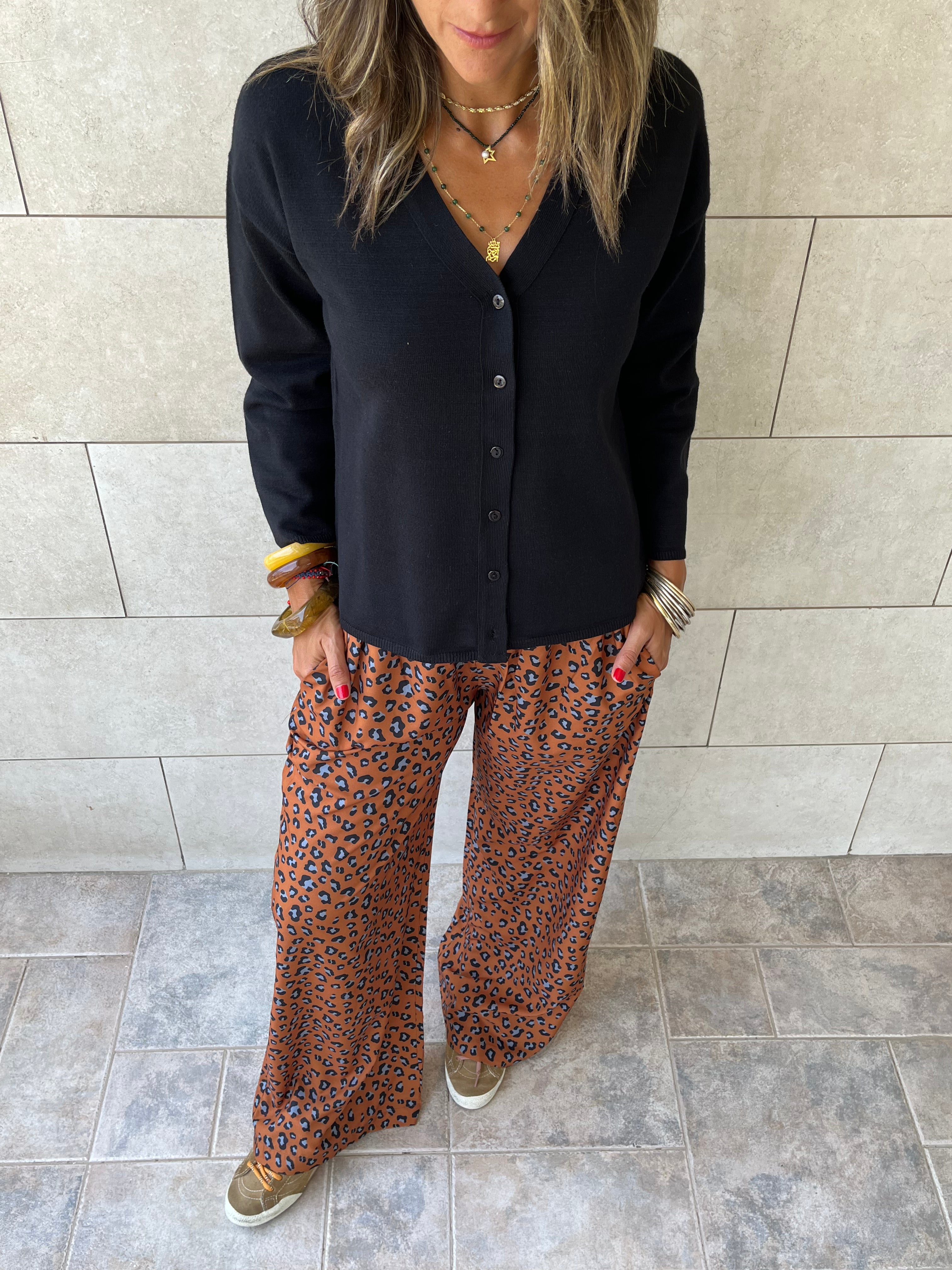 Black Everyday Light Knit Cardigan