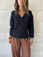Black Everyday Light Knit Cardigan