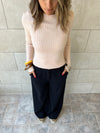 Beige Crewneck Contour Elevated Pullover