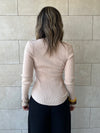 Beige Crewneck Contour Elevated Pullover