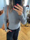 Grey Crewneck Contour Elevated Pullover