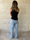 Black 101 Interknit One Shoulder Top