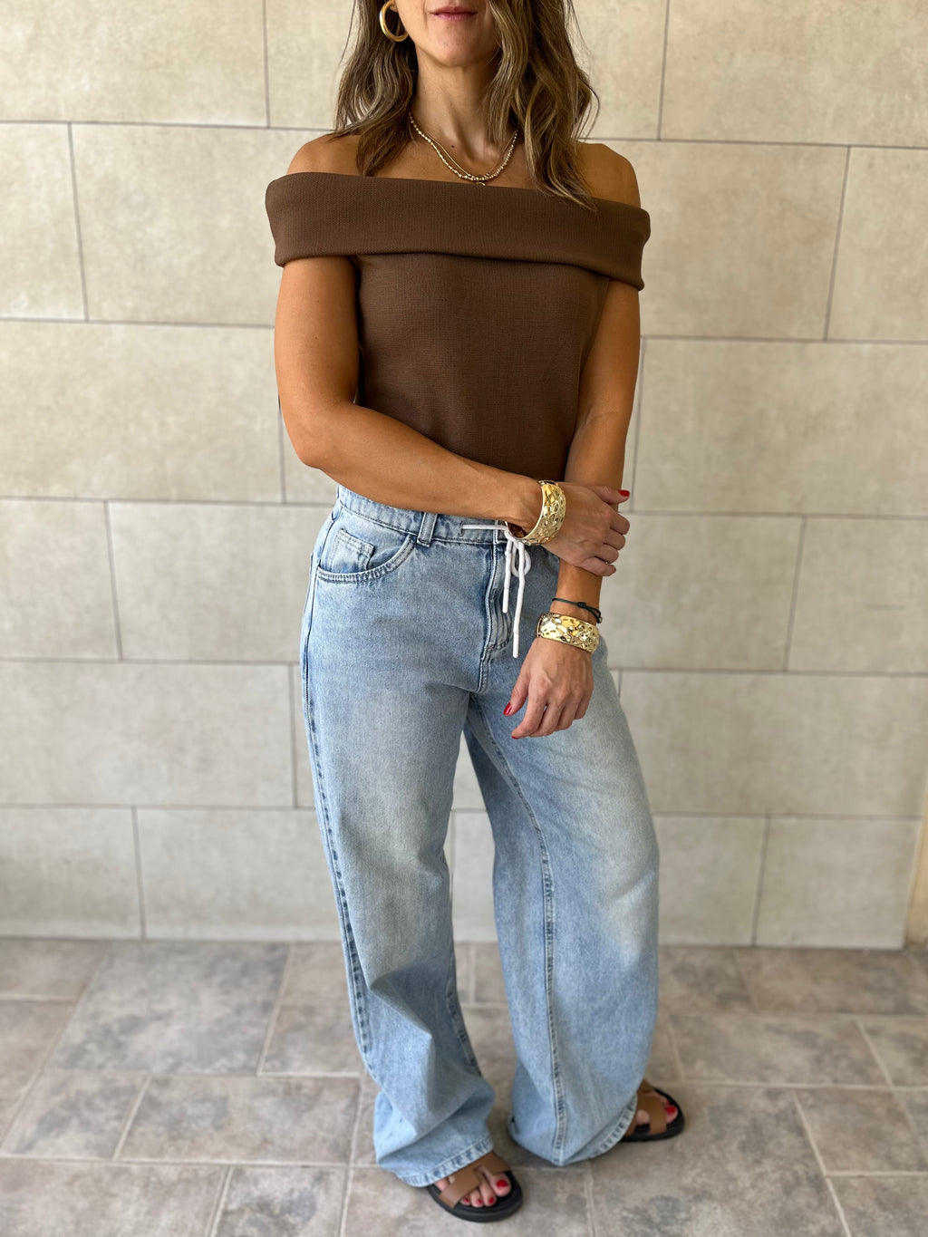 Chocolate Brown Muse Top