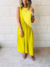 Lime & Yellow Double Life Linen Dress